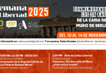 Semana de la Libertad 2025: 36 Aniversario de la caída del Muro de Berlín