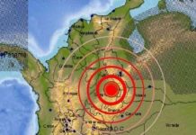 Sismo de magnitud 5,8 sacude el centro de Colombia en medio de la madrugada