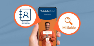 Todoticket Móvil simplifica consulta de saldo y registro de contactos