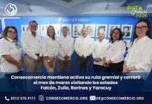 Consecomercio mantiene activa su ruta gremial y cerrará el mes de marzo visitando los estados Falcón, Zulia, Barinas y Yaracuy