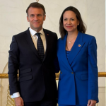 María Corina Machado agradeció a Macron por su «firme apoyo» a la transición democrática