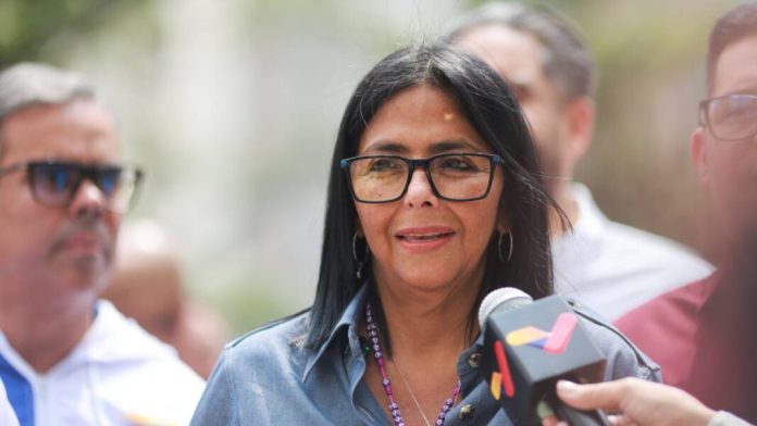 La presidenta encargada, Delcy Rodríguez
